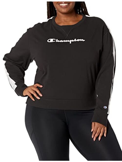 Champion Women's Heritage Crew Sweatshirt with Taping