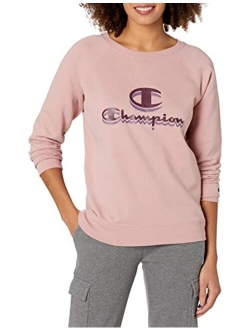 Women's Powerblend Crew, Double Logo