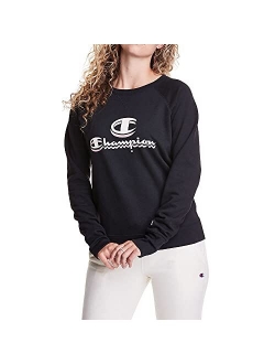 Women's Powerblend Crew, Double Logo