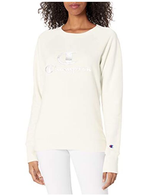 Champion Women's Powerblend Crew, Double Logo