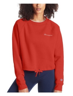 Women's Campus French Terry Cropped Graphic Crew