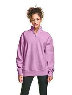 Women's Oversized Reverse Weave 1/4 Zip