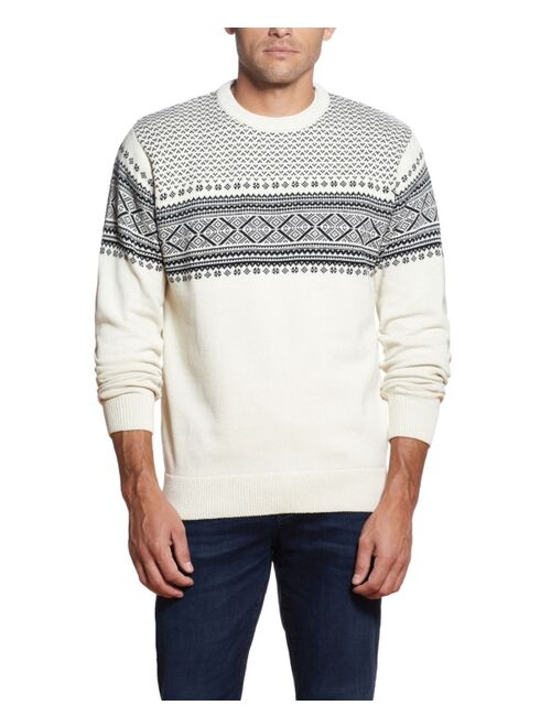 Weatherproof Vintage Men's Norwegian Crew Neck Sweater