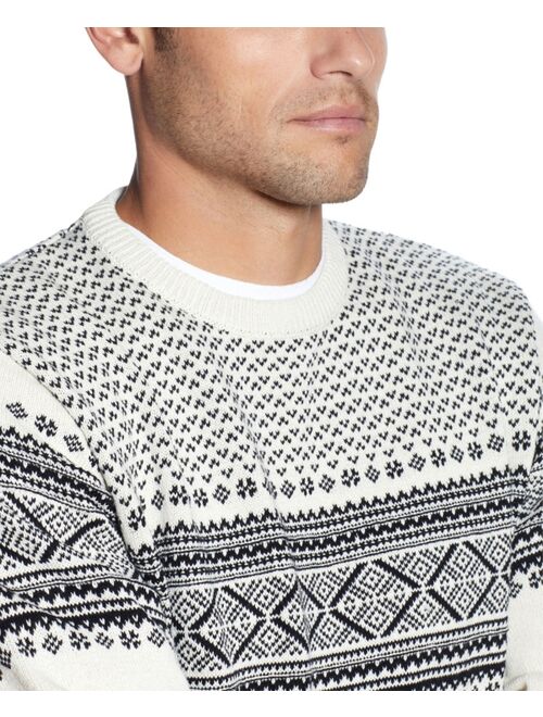 Weatherproof Vintage Men's Norwegian Crew Neck Sweater