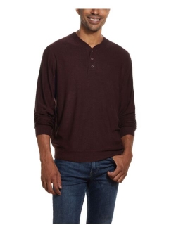 Men's Soft Touch Henley Sweater