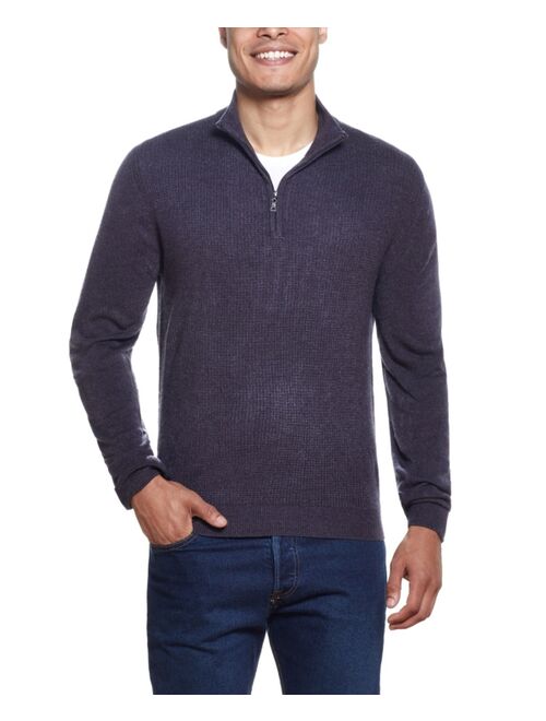 Weatherproof Vintage Men's Soft Touch Waffle Sweater