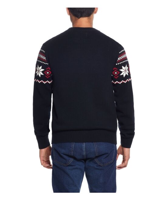 Weatherproof Vintage Men's Snowflake Crew Neck Sweater