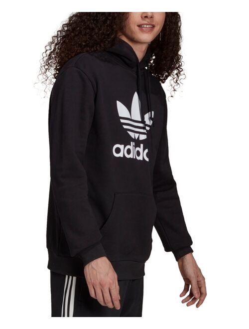 Adidas Men's Originals Adicolor Classics Trefoil Logo-Print French Terry Hoodie