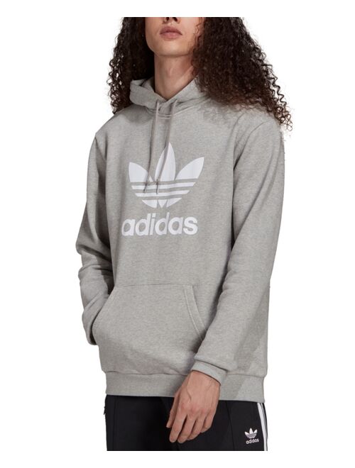 Adidas Men's Originals Adicolor Classics Trefoil Logo-Print French Terry Hoodie