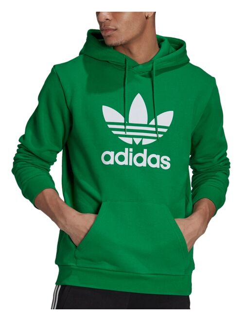 Adidas Men's Originals Adicolor Classics Trefoil Logo-Print French Terry Hoodie