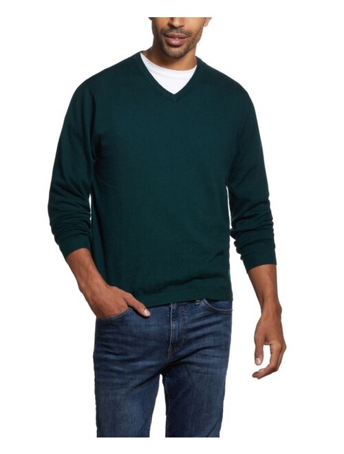 Weatherproof Vintage Men's V-Neck Cashmere Blend Sweater