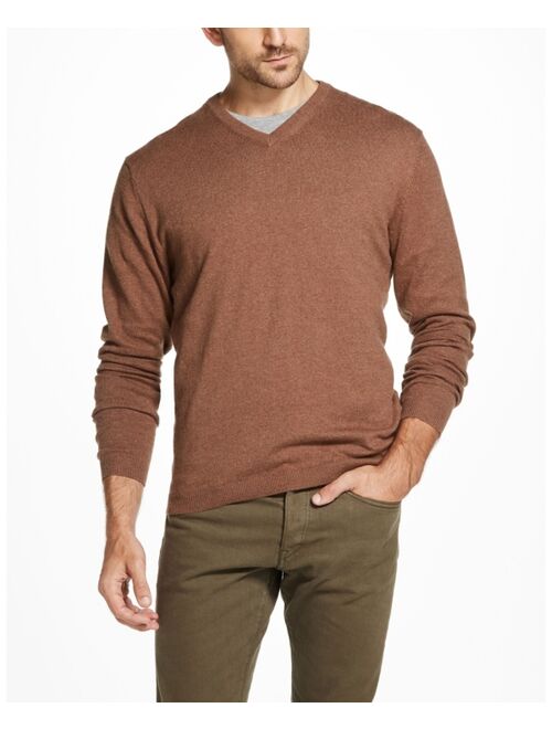 Weatherproof Vintage Men's V-Neck Cashmere Blend Sweater