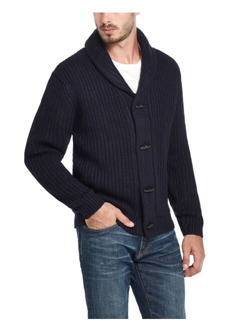 Weatherproof Vintage Men's Shawl Collar Cardigan with Toggles