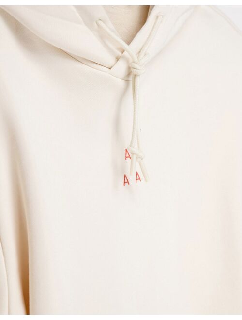 Adidas Originals Originals graphic hoodie in off white