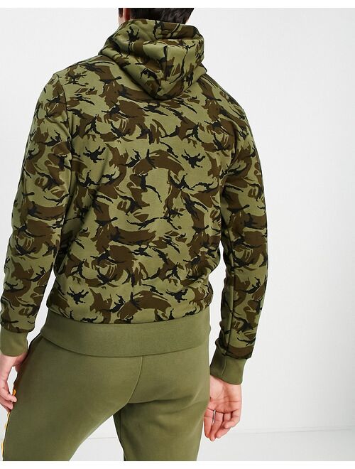 Adidas hoodie with large BOS in khaki camo