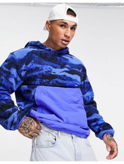 Originals adventure polar fleece hoodie in blue