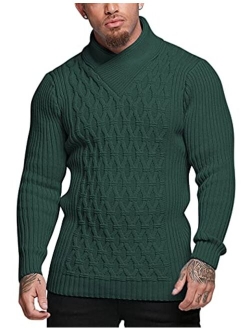 Mens Knitted Pullover Sweater Cable Knit Jumper Stylish Knitwear Lightweight Sweaters