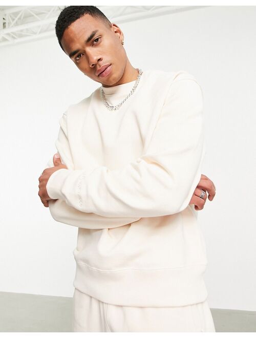 Adidas Originals Originals x Pharrell Williams premium sweatshirt in ecru