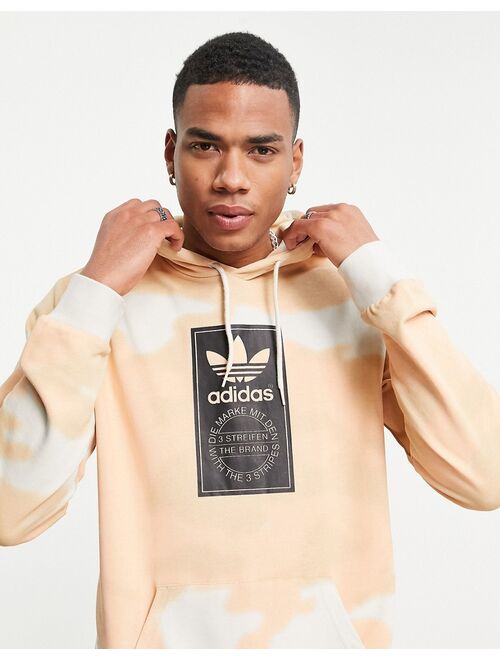 Adidas Originals Originals hoodie in cream camo print