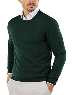 Men's Crew Neck Sweater Slim Fit Lightweight Sweatshirts Knitted Pullover for Casual Or Dressy Wear