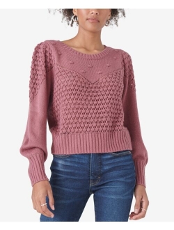 Mixed-Stitch Sweater