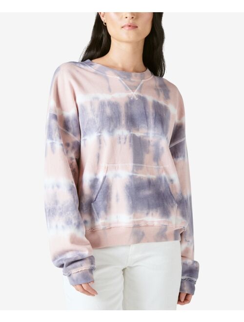 Lucky Brand Tie-Dye Printed Sweatshirt