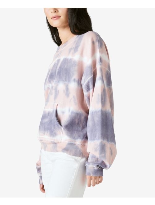 Lucky Brand Tie-Dye Printed Sweatshirt