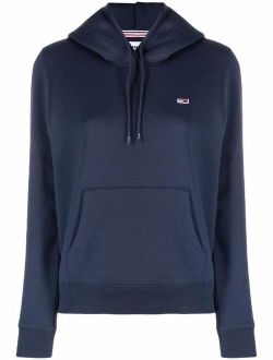 embroidered logo hoodie