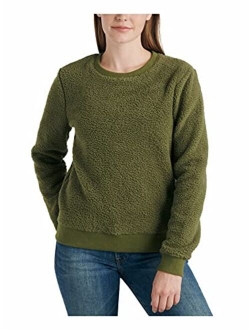 Women's Sherpa Crew Neck Pullover Sweater