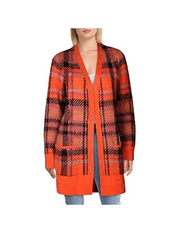 Women's Buffalo Check Cardigan Sweater