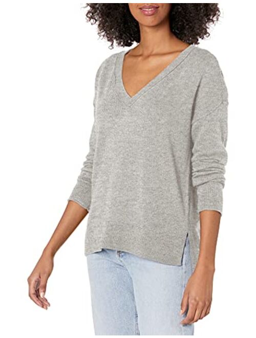 Lucky Brand Women's V-Neck Striped Sweater