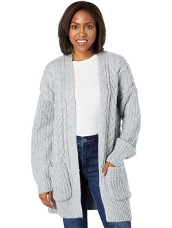 Cable Open Cardigan