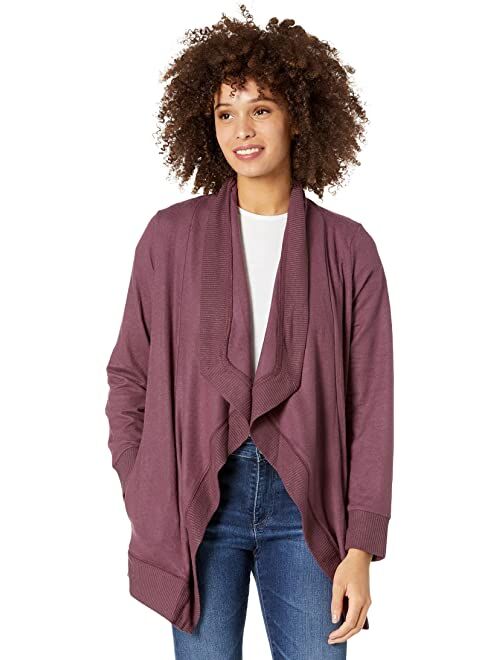 Lucky Brand Cloud Jersey Open Front Cardigan