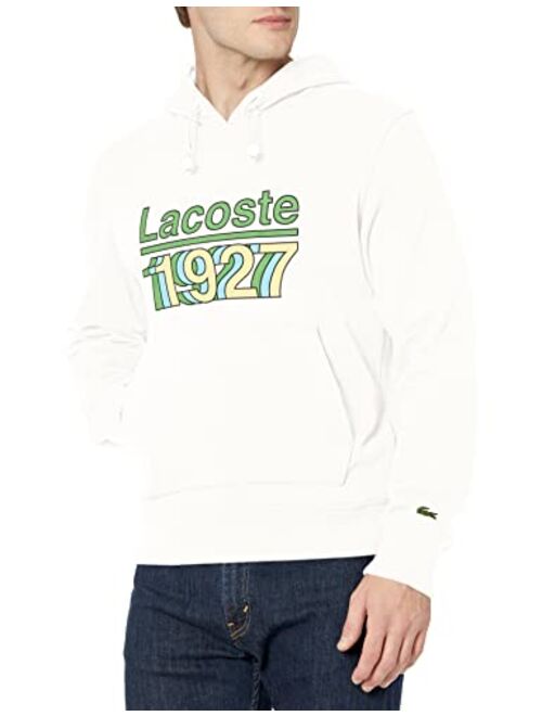 Lacoste Men's Long Sleeve 1927 Graphic Hooded Sweatshirt