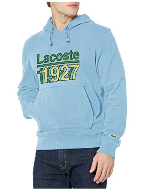 Lacoste Men's Long Sleeve 1927 Graphic Hooded Sweatshirt