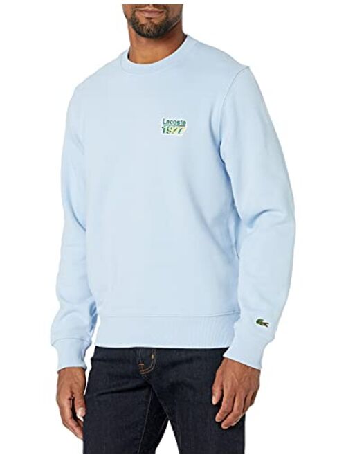 Lacoste Men's Long Sleeve 1927 Badge Crewneck Sweatshirt