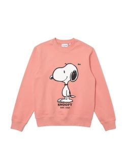 Men's Long Sleeve Snoopy Crewneck Sweatshirt