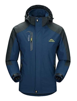 Men's Hooded Waterproof Jacket Lightweight Rain Jacket Running Jacket Sportswear