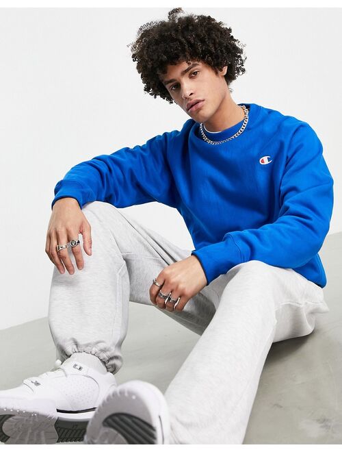 Champion small logo sweatshirt in blue