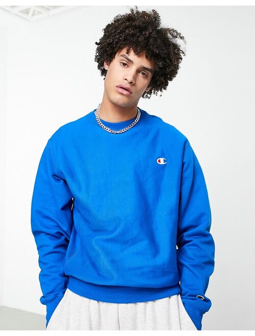 Champion small logo sweatshirt in blue