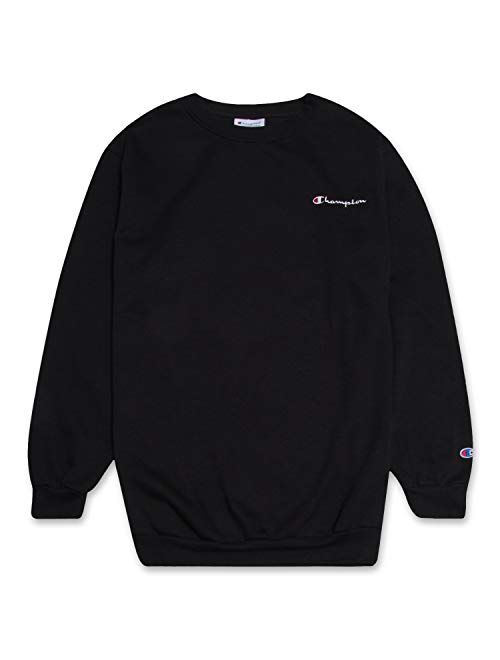 Champion Crewneck Fleece Sweatshirt for Men's Big and Tall with Script Logo