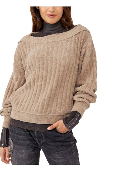 Free People Cabin Fever Pullover Chenille Sweater