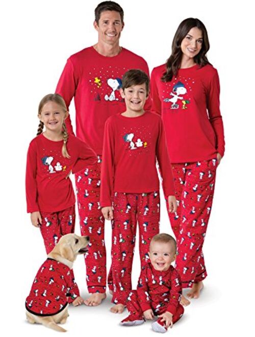 PajamaGram Family Pajamas Matching Sets - Snoopy Pajamas, Red