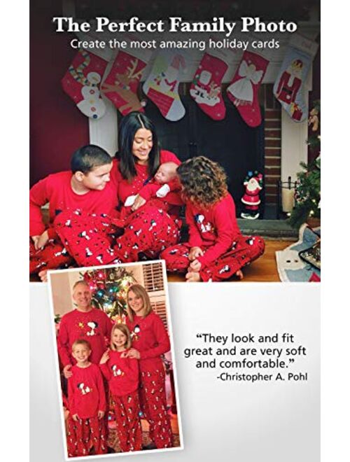 PajamaGram Family Pajamas Matching Sets - Snoopy Pajamas, Red