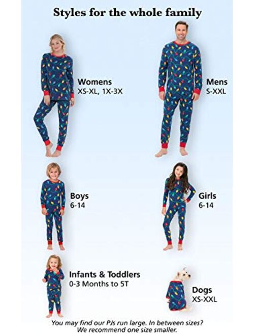 PajamaGram Matching Christmas PJs for Family, Christmas Lights