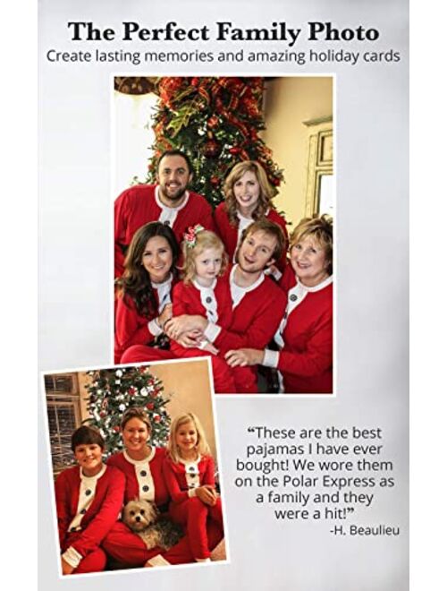 PajamaGram Matching Christmas Pajamas for Family - Family Christmas Pajamas, Red