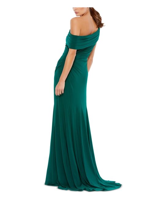 MAC DUGGAL One-Shoulder Gown