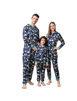 Matching Christmas Onesies Pajamas for Family, Holiday PJs for Women/Men/Kids/Couples/Adult, Vacation Cute Printed Loungewear
