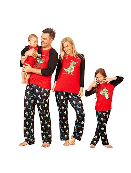 CALLA DREAM Christmas Pajamas for Family,Polyester Christmas Pjs Matching Sets,Mommy and Me Matching Outfits