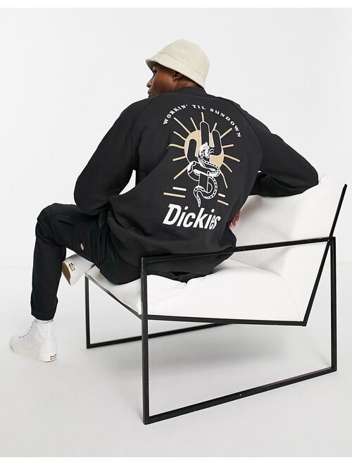 Dickies Bettles back print sweatshirt in black